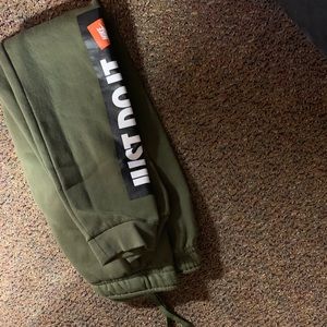 Olive Green Nike Sweatpants